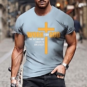 cheap Men&#039;s Graphic T Shirt-Men&#039;s Letter Graphic Prints T Shirt Casual Style 100% Cotton Short Sleeve Graphic Shirt Wine Black White Comfortable Tee Outdoor Street Fashion Designer Clothing