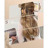 זול אביזרי עיצוב שיער-קליפסים לשיער לנשים, אטבי טפרים גדולים בגודל 4.7 אינץ' לשיער דק ארוך ועבה, אטבי שיער לסת גדולה עם אחיזה חזקה מט מונע החלקה, אביזרי שיער לעיצוב נשים בנות מתנות לחג המולד גרביים