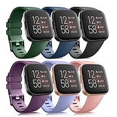 preiswerte Fitbit-Uhrenarmbänder-Smartwatch-Band Kompatibel mit Fitbit Versa 2 / Versa Lite / Versa SE / Versa Silikon Smartwatch Gurt Frauen Männer Sportarmband Ersatz Armband