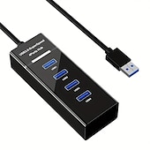 זול רכזות USB-usb 3.0 hub atolla 4 יציאות סופר מהיר usb עבור מחשבים ניידים macbook surface pro ps4/5 כונני הבזק כוננים קשיחים
