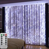 levne USB String světla-Světelné řetězy 100/200/300 LED diody 1 sada Teplá bílá Bílá Červená Okno / Závěs / Rampouch světla Dovolená 5 V