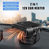 billige biloppvarmingsutstyr-2 i 1 bilvarmer 12v/24v elektrisk kjøling varmevifte bærbar elektrisk tørketrommel frontrute demister defroster vifte bilpynt