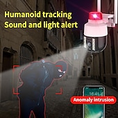 cheap Outdoor IP Network Cameras-Wireless Speed Dome Security Camera Humanoid Tracking Sound and Light Alert Smart Full Color Night Vision Bilingual Intercom Outdoor PTZ IP Camera CCTV Security Surveillance Camera(720P/1080P)