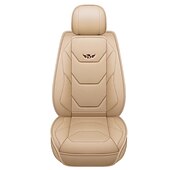 abordables Fundas de asiento para coche-Juego completo de lujo para 5 asientos funda de asiento delantero de coche universal 5D de PU impermeable almohadilla de protector de asiento transpirable