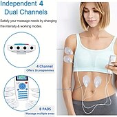 economico Massaggiatori per corpo-strumento spina ems con 16 modalità - massaggiatore fisioterapico digitale stimolatore muscolare e stimolatore elettrico per alleviare il dolore e recupero muscolare