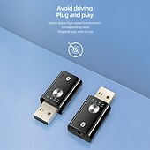 cheap USB Hubs-USB Bluetooth 5.1 Adapter for PC Speaker TV 4 In 1 Wireless Music Audio Receiver 3.5mm Jack AUX Transmitter