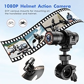 お買い得  車載DVR-小型アクションカメラ hd 1080p 防水ミニ屋外バイクオートバイヘルメットスポーツアクションカメラビデオ dv ビデオカメラカーレコーダー