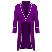 cheap Outerwear-Retro Vintage Punk &amp; Gothic Medieval Coat Cosplay Costume Masquerade Ren Faire Prince Nobleman Swallowtail Men&#039;s Royal Steampunk Halloween Stage Masquerade Adults&#039; Coat