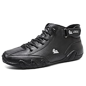 ieftine Adidași Bărbați-adidași verzi, casual, înalți, din piele artificială, pentru bărbați – pantofi ușori, respirabili, cusături manual, cu șireturi, pentru activități în aer liber