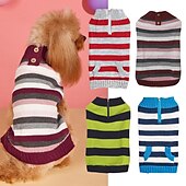 baratos Suéteres-Cachorros Gatos Súeters Pulôver Moda Estilo bonito Inverno Respirável Macio Lavável Confortável Ao ar livre Casual / Diário Roupas para cães for Bichon Frise Pomerânia Animais de Pequeno Porte