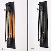 cheap Wall Sconces-Industrial Wall Lights Metal Pipe Wall Light Retro Water Pipes Steampunk Design Flute Art for Living Room Bedroom Restaurant Attic Bar Cafe 110-240V