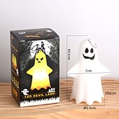 halpa Halloween rekvisiittivalo-valaistu haamuriipus halloween led elektroninen kynttilä juhlarekvisiitta tunnelma koristelu halloween ornamentti