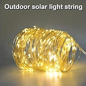 preiswerte Solarschulenleuchten-solar kupferdraht licht park rasen party außenbeleuchtung weihnachten string zimmer layout dekorative string licht