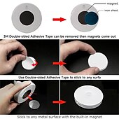 olcso Puck Lights-8 led mozgásérzékelő led éjszakai lámpa intelligens kapcsoló érzékelő lámpa usb újratölthető akkumulátorral működő fürdőszobai éjjeli lámpa szoba folyosó hozzáféréshez fürdőszoba otthoni világítás