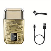 economico Rasatura e depilazione-display lcd rasoio elettrico da uomo full metal rasoio domestico per barbieri rasatura calva e taglio di capelli