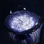 abordables Guirlandes lumineuses à piles-Guirlande lumineuse LED élégante pour réception de mariage, alimentée par USB/batterie, fil de cuivre, guirlande lumineuse pour fête, mariage, lumières de Noël, décoration