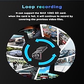 abordables DVR pour voiture-k18 4g wifi car dash cam dvr with 2.0 lcd screen gps camera recorder 1080p dual lens avant et arrière wdr with gps dash cam