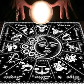 Недорогие Скатерти-Скатерть Таро для игры, алтарная ткань, колдовство, астрологический декор, блокнот для карт оракула, коврик для таро, декор ведьмака, сувениры для вечеринок, декор для подарков на вечеринку,