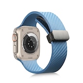 cheap Apple Watch Bands-Sport Band Compatible with Apple Watch band 38mm 40mm 41mm 42mm 44mm 45mm 49mm Magnetic Clasp Waterproof Adjustable Silicone Strap Replacement Wristband for iwatch Ultra 2 Series 9 8 7 SE 6 5 4 3 2 1