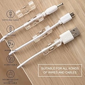 levne organizér kabelů-100/80/60/20ks kabel organizér klip přilnavý nabíječka spona stůl drát manažer kabel sluchátka linka kravaty usb držák klipy