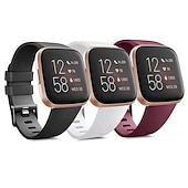 preiswerte Fitbit-Uhrenarmbänder-Smartwatch-Band Kompatibel mit Fitbit Versa 2 / Versa Lite / Versa SE / Versa Silikon Smartwatch Gurt Frauen Männer Sportarmband Ersatz Armband