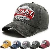 economico Cappellino da baseball da uomo-Unisex Cappellino da baseball Nero Giallo Cotone Lavato Viaggi Stile da spiaggia Esterno Da mare Liscio Regolabile Di tendenza Protezione per occhi