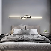 baratos Iluminação de Parede LED-lightinthebox led interior luz de parede forro desin 60cm curva interior moderno simples lâmpada de parede led acrílico lâmpada de parede é aplicável ao quarto sala de estar banheiro corredor branco