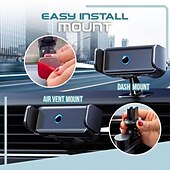 billiga Hållare till bilen-bil smart elektrisk låsning mobiltelefon stödhållare foriphone forxiaomi luftventil klämma stativ automatisk induktionsfäste