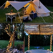 cheap Solar String Lights-Solar Copper Wire Lights Led Fairy Lights String Outdoor Waterproof Ground Plug Decorative Lights Christmas Lights