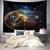 abordables paysage tapisserie-Fantasy Star Orbite Tapisserie suspendue Art mural Grande tapisserie murale Décor Photographie Toile de fond Couverture Rideau Maison Chambre Salon Décoration