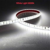 halpa vedenpitävät nauhavalot-ac220v-240v led-nauha ei tarvitse ohjainta ip65 vedenpitävä 3000k 4000k 6000k 2835 120 leds/m joustava nauha köysi teippivalo