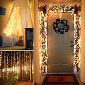 cheap Solar String Lights-Solar Copper Wire Lights Led Fairy Lights String Outdoor Waterproof Ground Plug Decorative Lights Christmas Lights