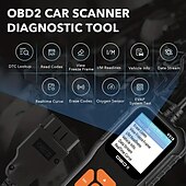 お買い得  OBD-obd2 カースキャナーはカラースクリーンで車両の故障を即座に診断します &amp; 故障コードリーダー