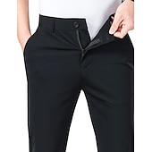 voordelige casual broek-Voor heren Golfbroek Broek Vrijetijdsbroek Stretch broek Zak Effen Sneldrogend Lichtgewicht Volledige lengte Dagelijks Buiten Uitgaan Modieus Casual blauw Khaki