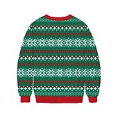 olcso Vicces karácsonyi pulóverek és pulóverek-Karácsony Alpaka Pullover Vicces karácsonyi pulóver Állat minta 3D nyomtatás 3D Grafikus Kompatibilitás Páros Férfi Női Felnőttek Karácsony 3D nyomtatás Parti Fesztivál