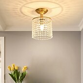 cheap Dimmable Ceiling Lights-Crystal Chandelier Flush Ceiling Light  Raindrop Crystal Pendant Light Decoration for Bedroom Hallway Living Room 110-240V