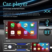 Χαμηλού Κόστους Σετ Bluetooth Αυτοκινήτου/Hands-free-7 ιντσών 1din android 10.1 ραδιόφωνο αυτοκινήτου autoradio οθόνη αφής συσκευή αναπαραγωγής πολυμέσων αυτοκινήτου υποστηρίζει ασύρματη αναπαραγωγή αυτοκινήτου και αυτόματες λειτουργίες android κάμερα