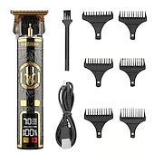 cheap Shaving &amp; Hair Removal-USB Rechargeable Hair Clippers and Beard Trimmer for Men - Precise T-Blade Trimmer with LCD Screen - Grooming Kit for Men