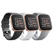 preiswerte Fitbit-Uhrenarmbänder-Smartwatch-Band Kompatibel mit Fitbit Versa 2 / Versa Lite / Versa SE / Versa Silikon Smartwatch Gurt Frauen Männer Sportarmband Ersatz Armband