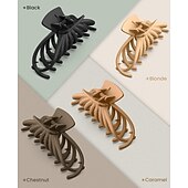 זול אביזרי עיצוב שיער-קליפסים לשיער לנשים, אטבי טפרים גדולים בגודל 4.7 אינץ' לשיער דק ארוך ועבה, אטבי שיער לסת גדולה עם אחיזה חזקה מט מונע החלקה, אביזרי שיער לעיצוב נשים בנות מתנות לחג המולד גרביים