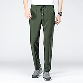 abordables Pantalones y shorts-Hombre Pantalones para senderismo Pantalones impermeables de senderismo Verano Al aire libre Ajuste regular Transpirable Secado rápido Eslático Cómodo Prendas de abajo Correa Cintura elástica Negro