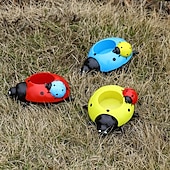 preiswerte Gartenskulpturen &amp; Statuen-Harz-Marienkäfer-Blumentöpfe-Dekor, Marienkäfer-Blumenpflanzgefäße, Marienkäfer-Blumenvase, Marienkäfer-Pflanzgefäß-Dekor, Marienkäfer-Dekor für draußen, Garten, Hof, Rasendekoration