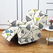 cheap Recliner Chair Cover-Stretch Recliner Covers Recliner Covers 1 Seater Armchair Couch Slipcover with Elastic Loop, Anti-cat Scratch Furniture Protector for Kids, Pets, Dogs, Cats