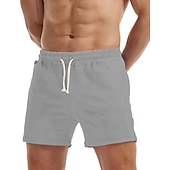 billiga Svett shorts-Herr Rosa shorts Atletiska shorts Svett shorts Träningsshorts Ficka Slät Komfort Andningsfunktion Utomhus Dagligen Utekväll Mode Ledigt Svart Vit