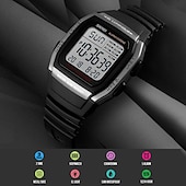 abordables Relojes digitales-Relojes Deportivos Digitales Impermeables para Hombre Reloj Militar de Cuarzo para Hombre Reloj de Pulsera Masculino
