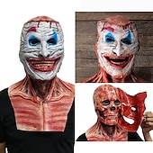 voordelige Accessoires-ghost rider dubbellaagse gescheurde schedel joker masker halloween cosplay enge maskers horror kostuums
