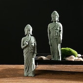 levne Sochy-socha buddhy - ideální pro zenovou zahradu, rybí akvárium, jógu, bonsaje a další - duchovní dekorace feng shui a ozdoby čajovníku pro štěstí