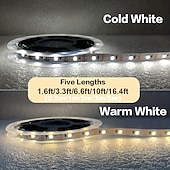 billige USB-stripelys-1m 3M 4m Fleksible LED-lysstriper 30/90/120/150 LED 2835 SMD 1set Varm hvit Hvit LED Stripelampe Koblingsbar Kroppssensor 5 V