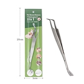 cheap Dog Grooming Supplies-Stainless Steel Pet Dog Lice Clip Flea Tweezers Small Grate Clip Cat And Dog Lice Removal Flea Clip Cleaning Tool Tick Clip