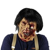 お買い得  ハロウィン 2024-ハロウィンゾンビマスクピエロマスクラテックスホラーマスクスケルトンゴーストマスクゾンビ怖い小道具ヘッドギア